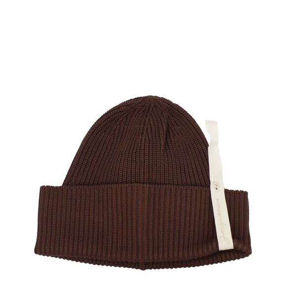 Jacquemus Brown Cotton Women's Beanie - Picture 1 of 2